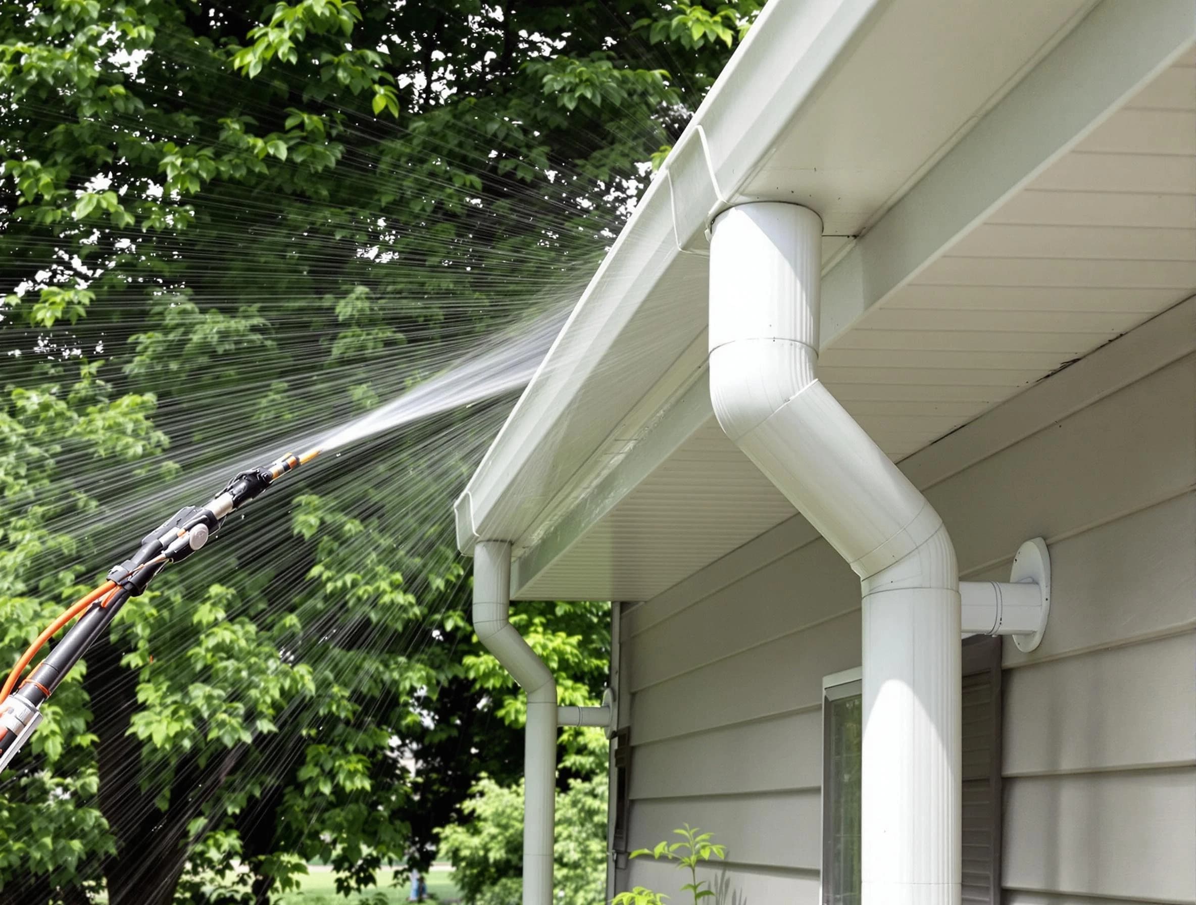 Cleared gutters by Brunswick Roofing Company for a clean drainage system in Brunswick, OH