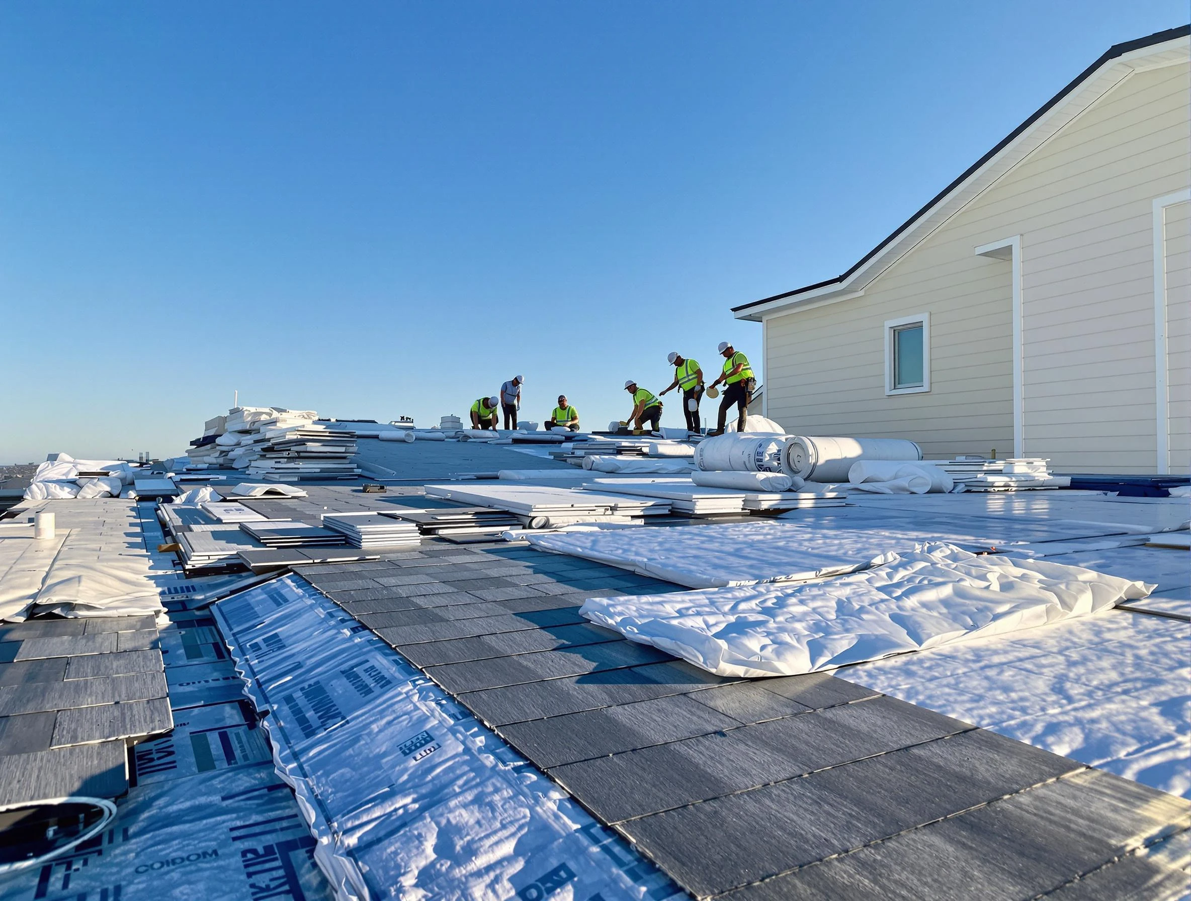 Finished roof installation project by Brunswick Roofing Company in Brunswick, OH